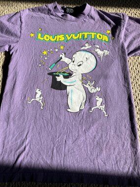 Rare Limited Edition Glow in the Dark Mega Yacht Tshirt L V Casper Lavender S